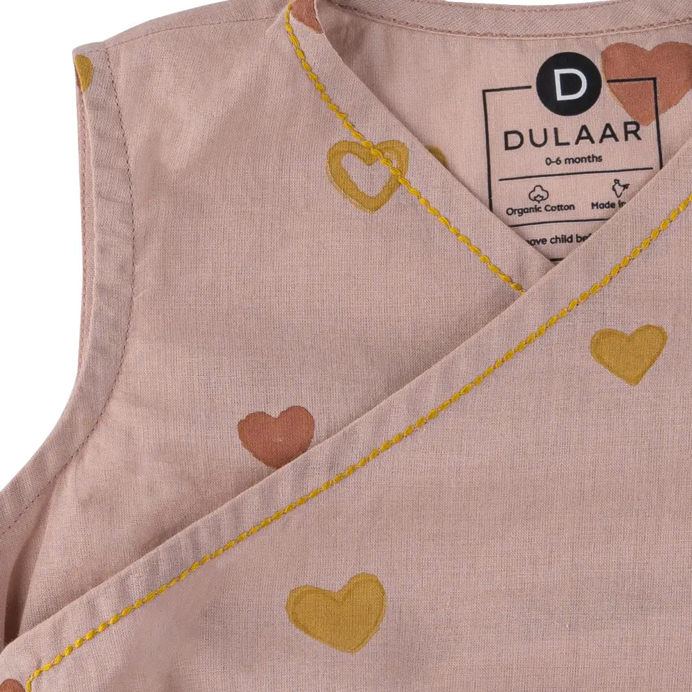 Dulaar Mulmul Heart Kimono Romper