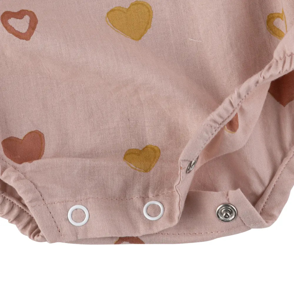 Dulaar Mulmul Heart Kimono Romper