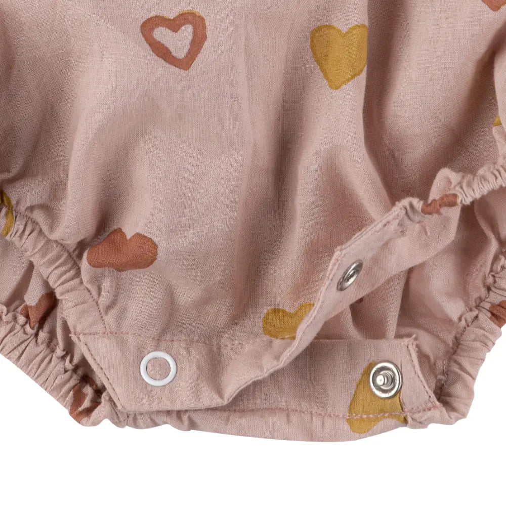 Dulaar Mulmul Romper Heart Printed