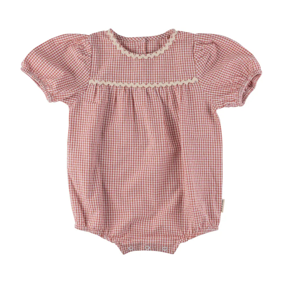 Dulaar Cotton Romper - Checks
