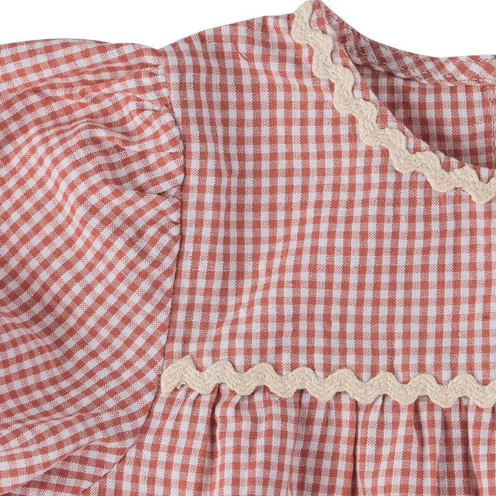 Dulaar Cotton Romper - Checks