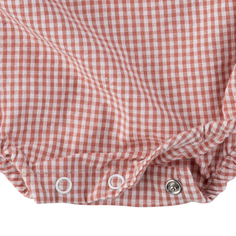 Dulaar Cotton Romper - Checks