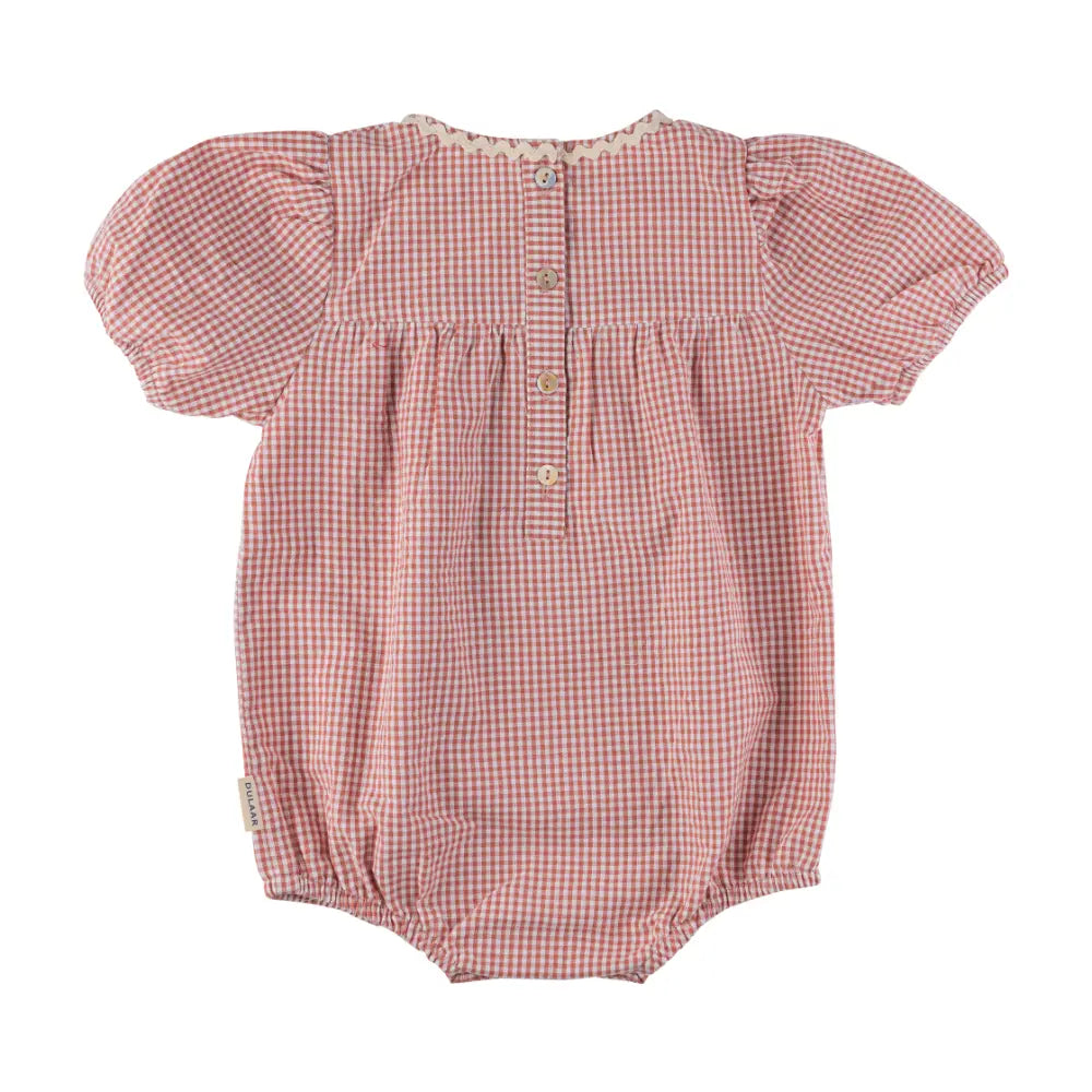 Dulaar Cotton Romper - Checks
