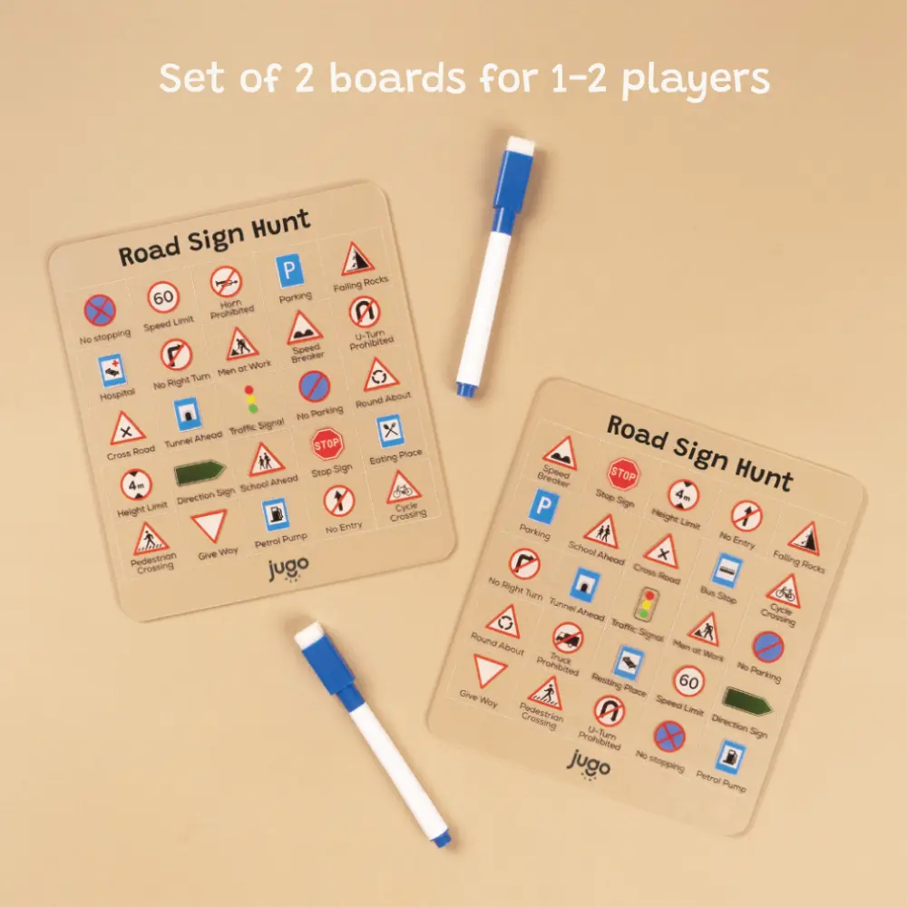 Jugo Play Road Sign Hunt Road Trip Games