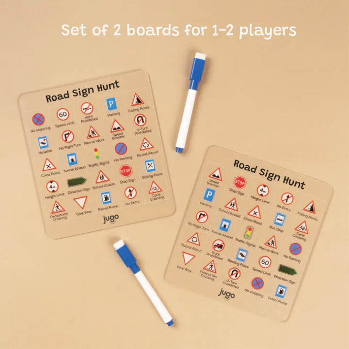 Jugo Play Road Sign Hunt Road Trip Games