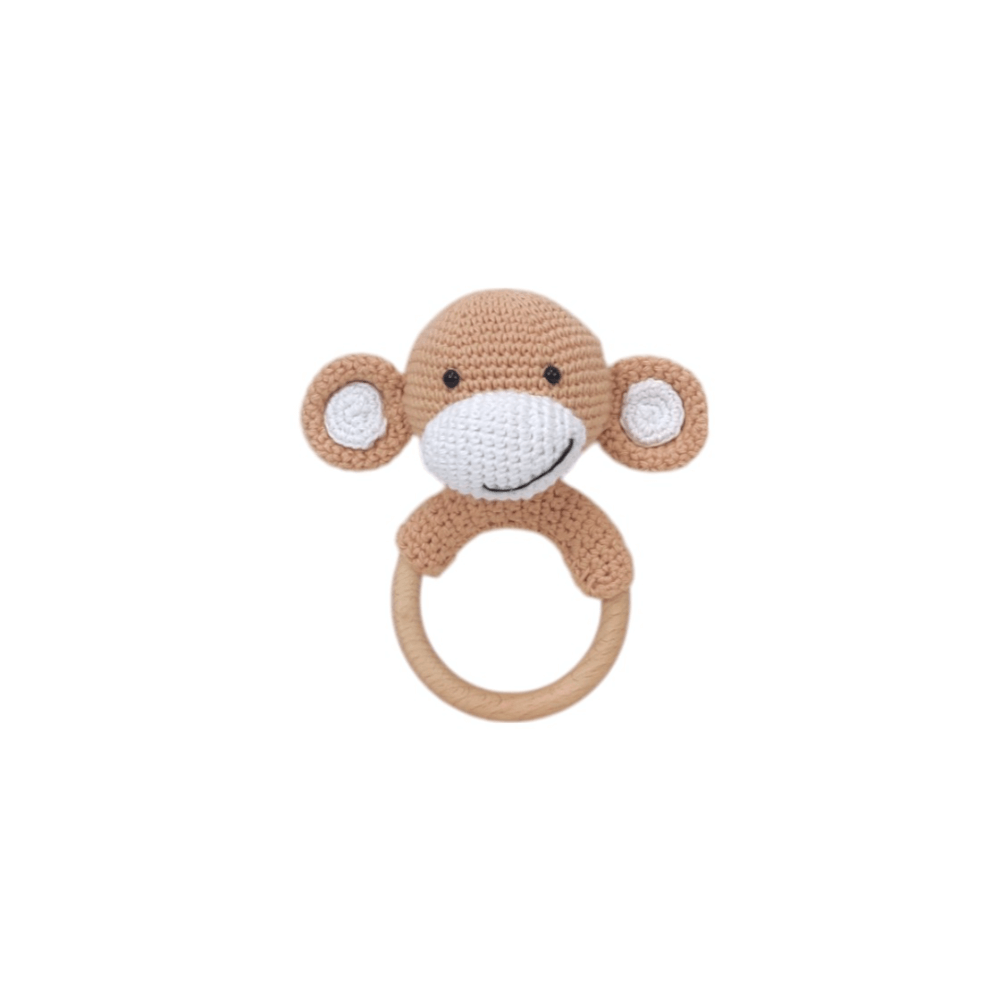 Haute by Hand Cuddle Critters Rattle Collection