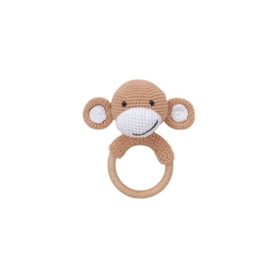 Haute by Hand Cuddle Critters Rattle Collection