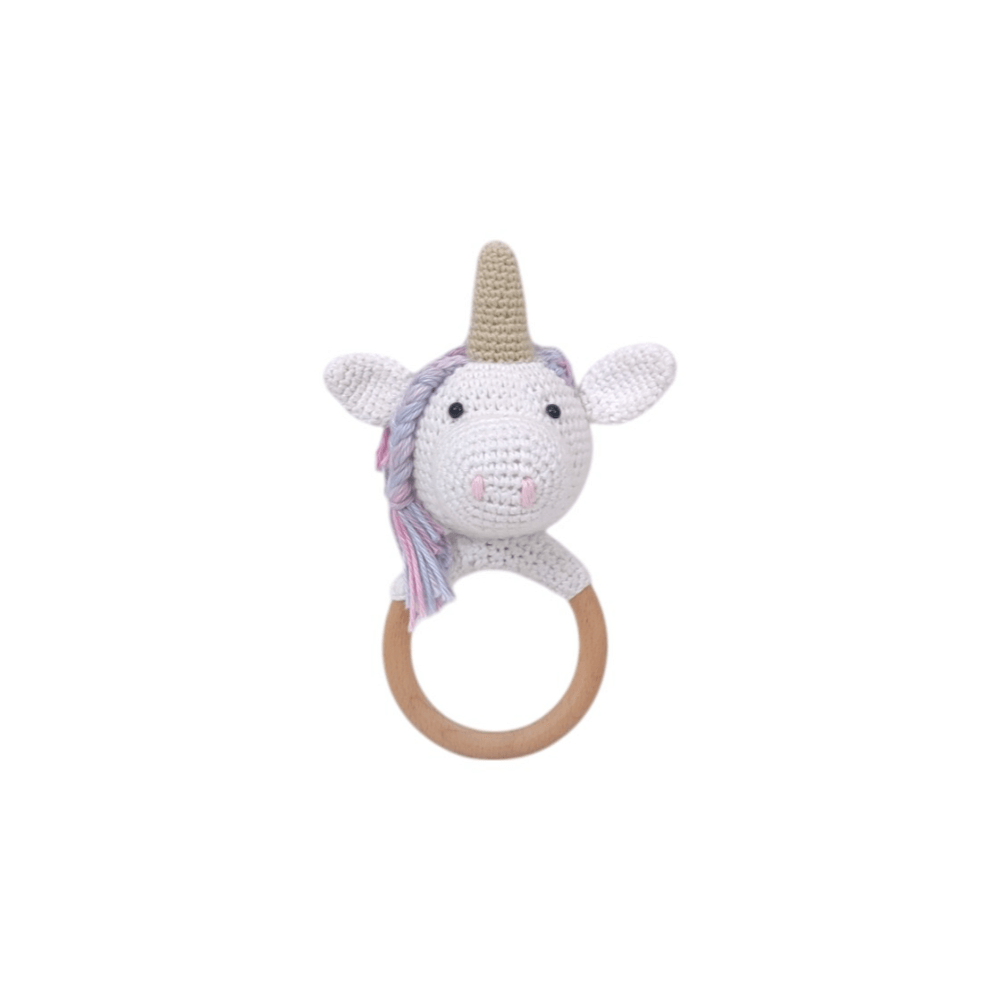 Haute by Hand Cuddle Critters Rattle Collection