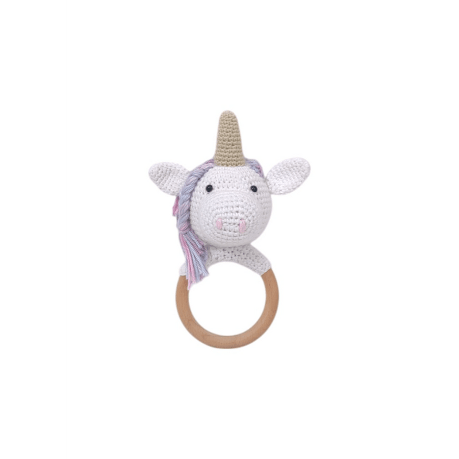 Haute by Hand Cuddle Critters Rattle Collection