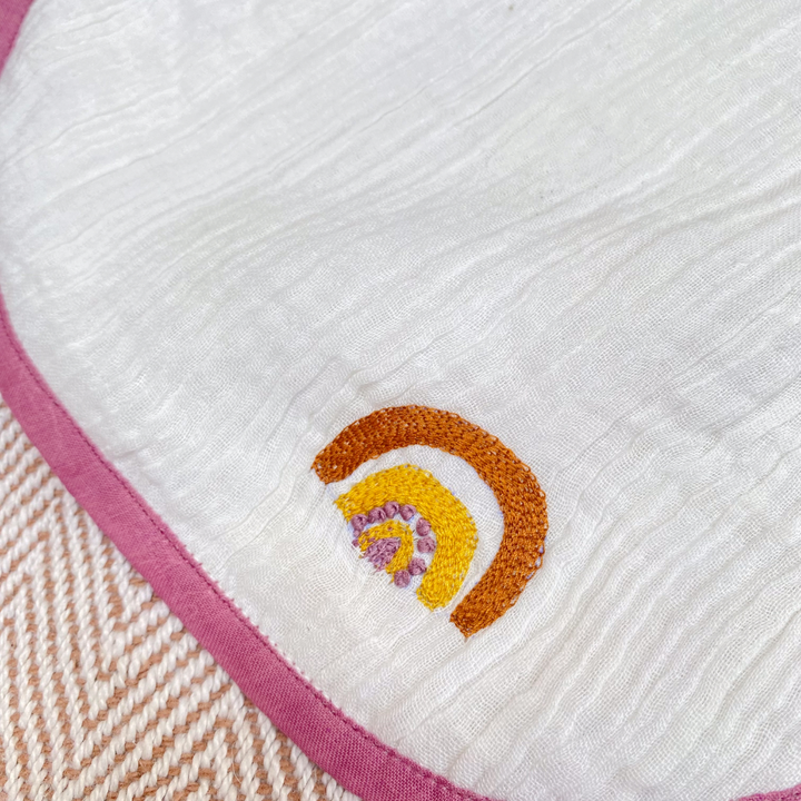 Bhaakur Rainbow Bib and Burp Cloth for Babies