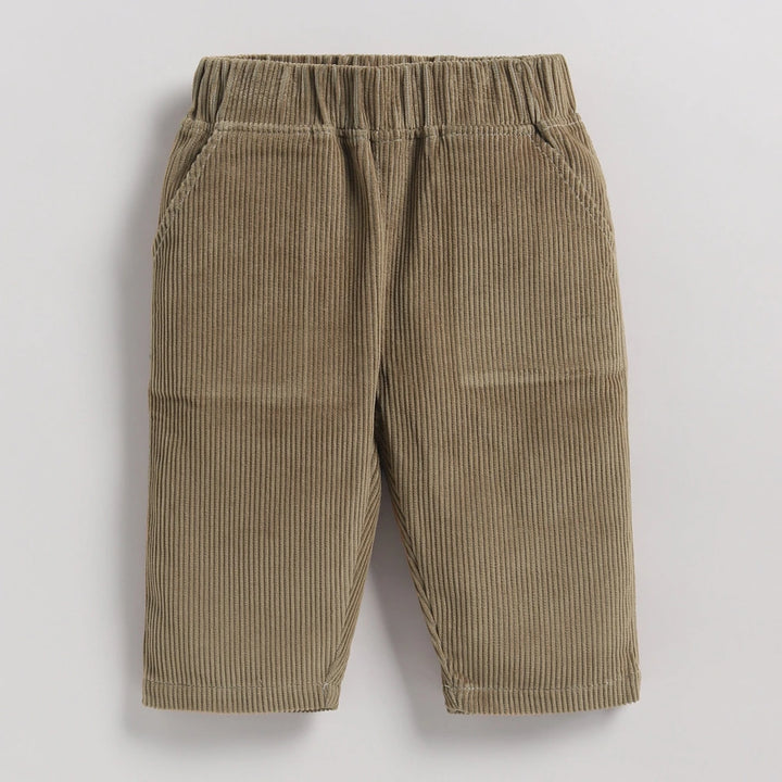 Cot &amp; Candy Baby Organic Oversized Tee with Corduroy Pant - Retrocheckmate