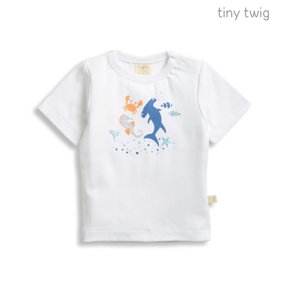 Tiny Twig Round Neck Tee Shoreside