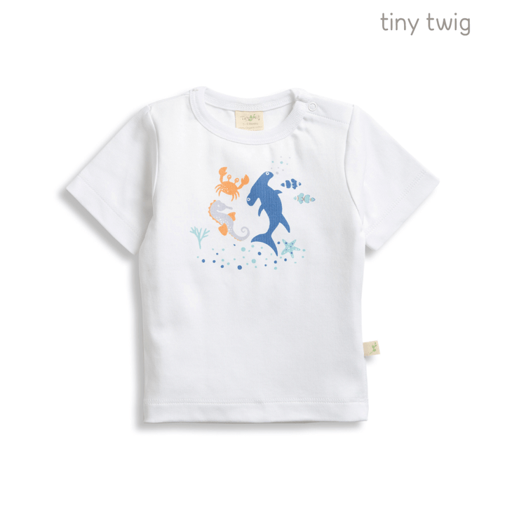 Tiny Twig Round Neck Tee Shoreside