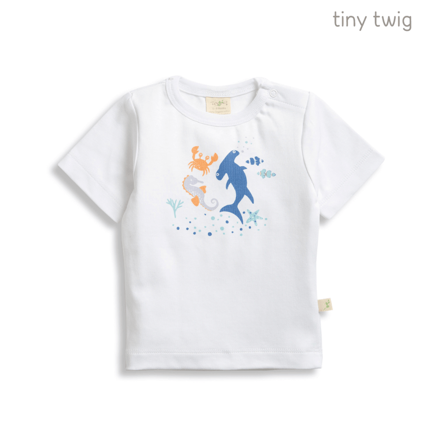 Tiny Twig Round Neck Tee Shoreside