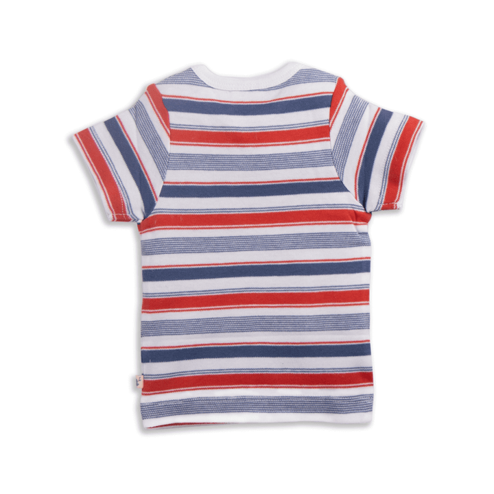 Tiny Twig Round Neck Tee Mariner Stripes