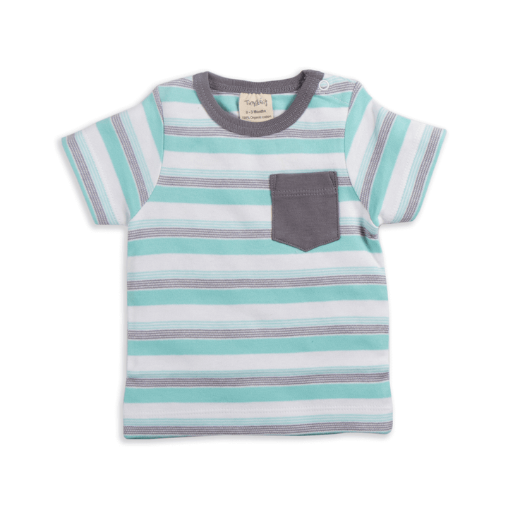 Tiny Twig Round Neck Tee Space Stripes