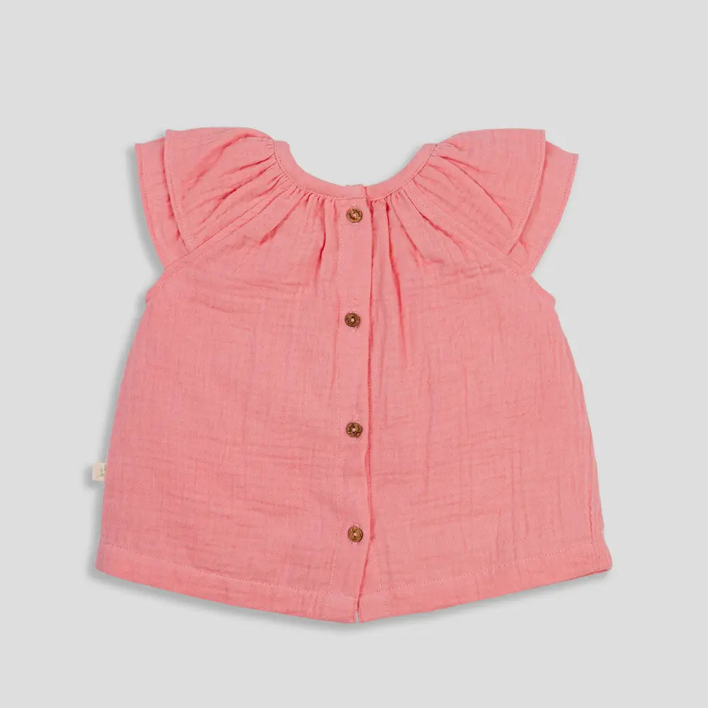 Tiny Twig Berry Ice Ruffle Top