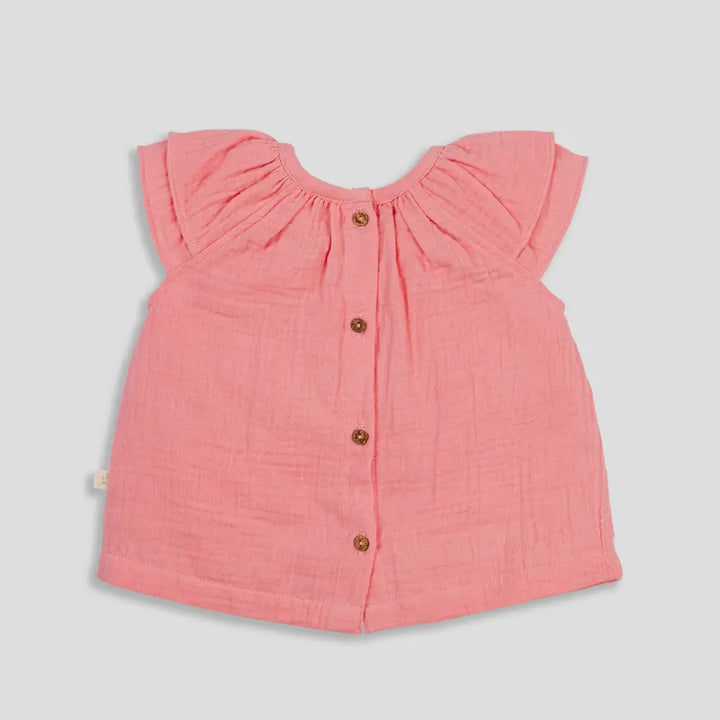 Tiny Twig Berry Ice Ruffle Top