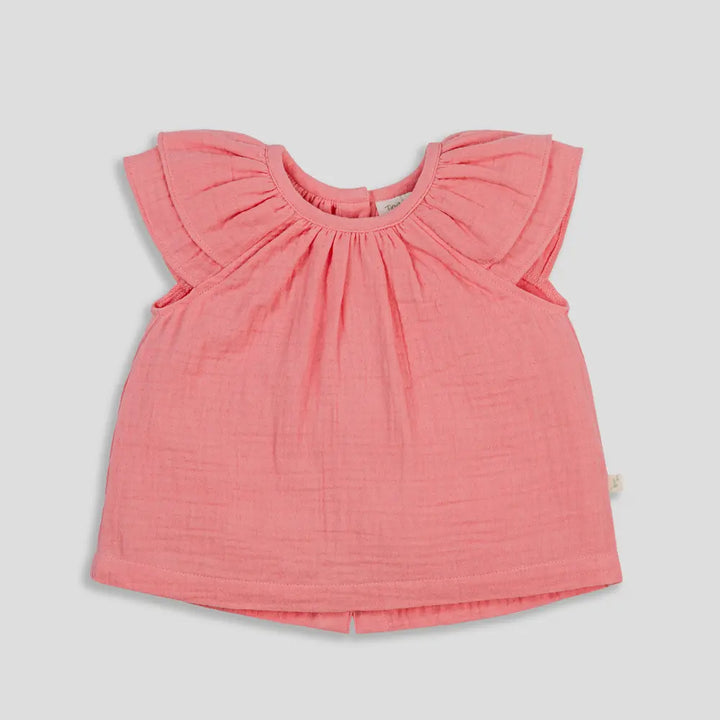 Tiny Twig Berry Ice Ruffle Top