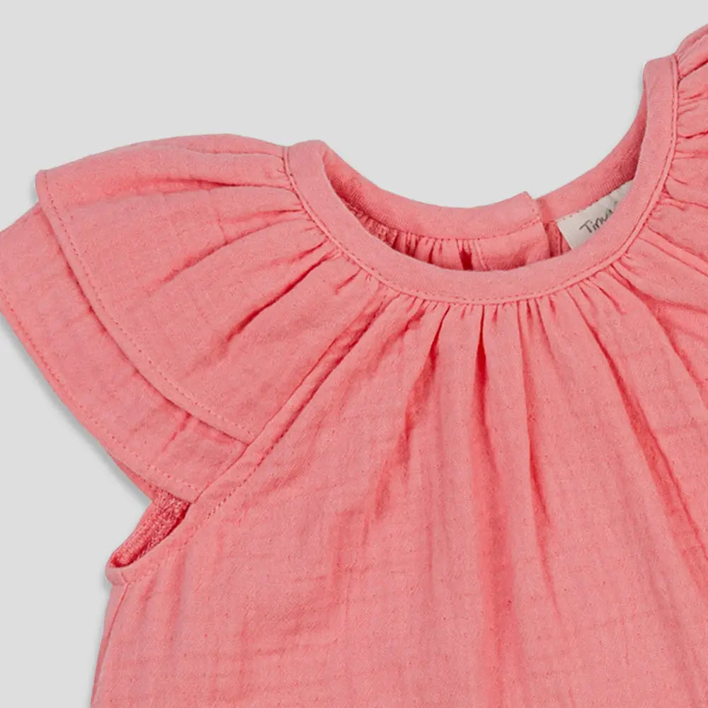 Tiny Twig Berry Ice Ruffle Top