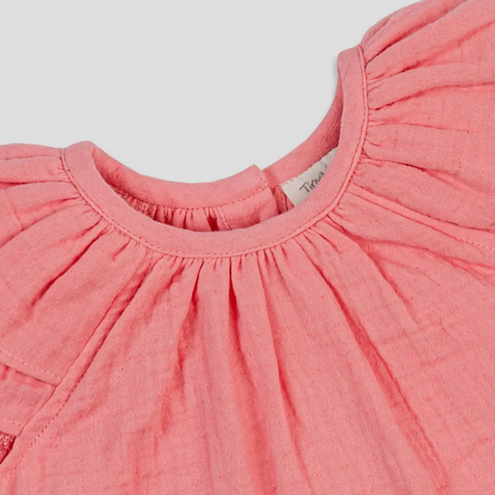 Tiny Twig Berry Ice Ruffle Top