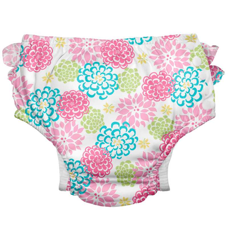 Reusable Ruffled Swim Diaper with Snaps (3 months - 3 years)