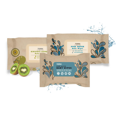Water Travel Pack, Water Wipes & Kiwi Wipes - Pack of 3