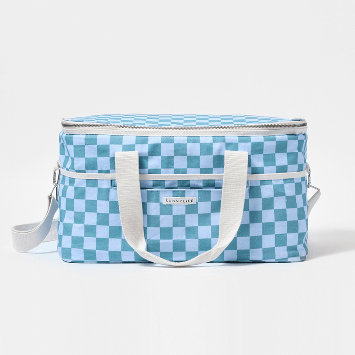 SUNNYLiFE Canvas Cooler Bag Jardin Ocean - Blue