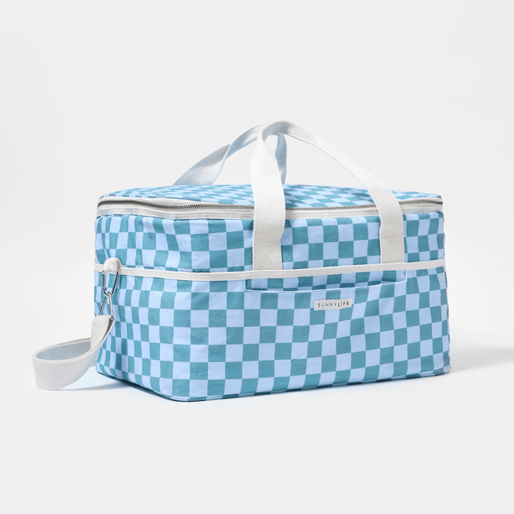 SUNNYLiFE Canvas Cooler Bag Jardin Ocean - Blue