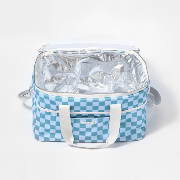 SUNNYLiFE Canvas Cooler Bag Jardin Ocean - Blue
