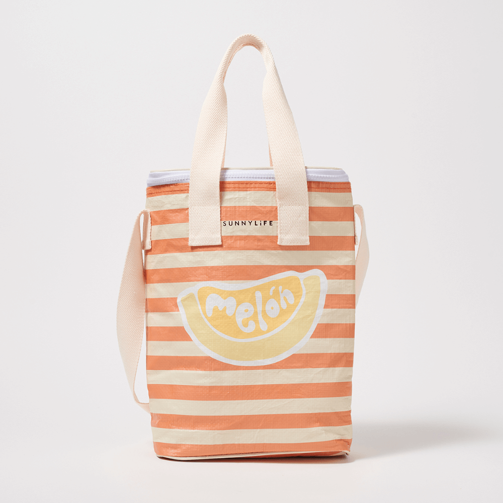 orange melon print