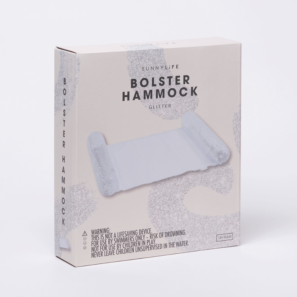 SUNNYLiFE inflatable Bolster Hammock Float - Glitter