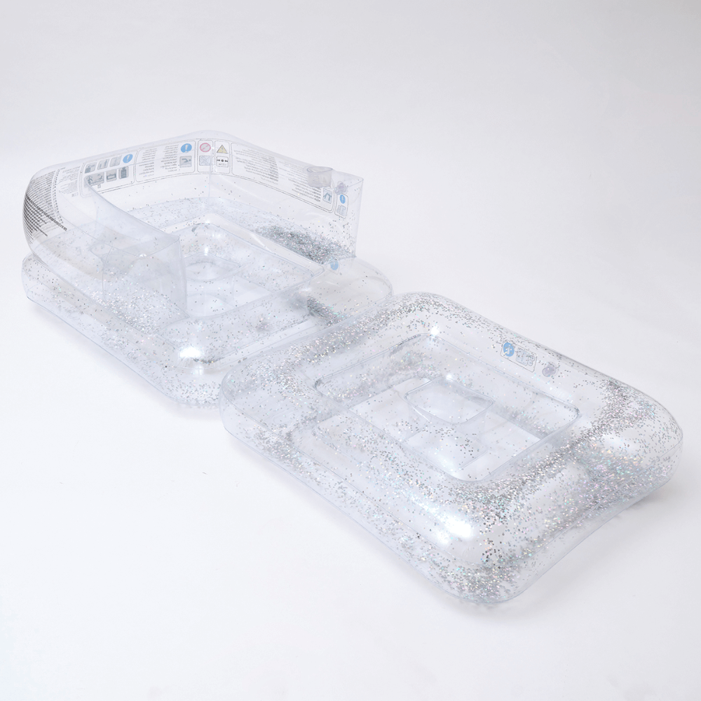 SUNNYLiFE inflatable glitter Lilo Chair - Transparent