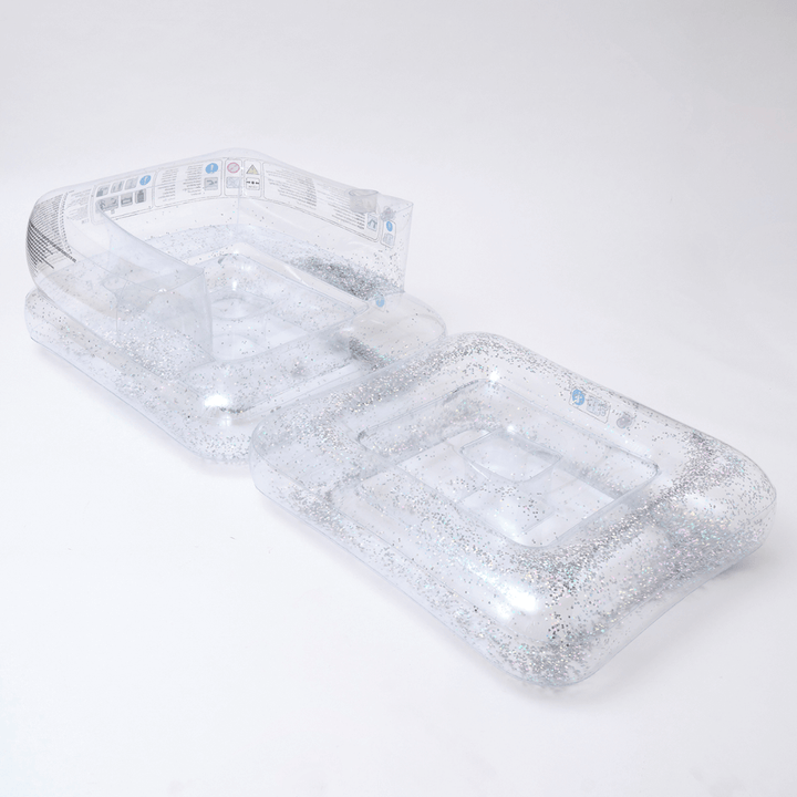 SUNNYLiFE inflatable glitter Lilo Chair - Transparent