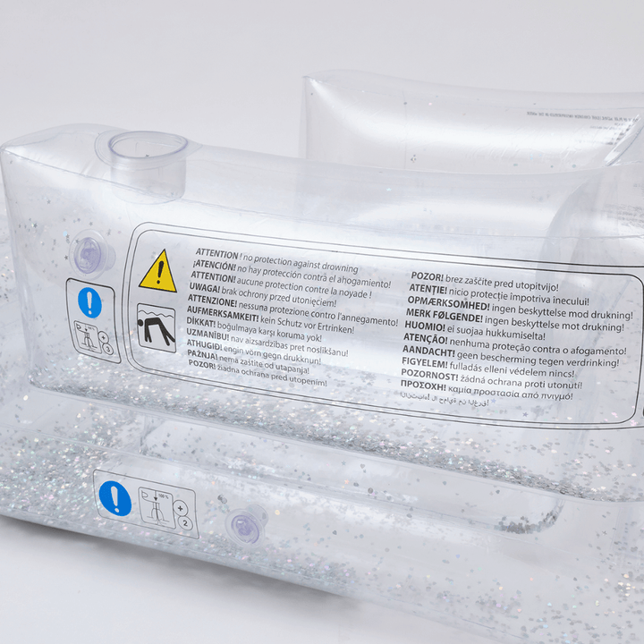 SUNNYLiFE inflatable glitter Lilo Chair - Transparent