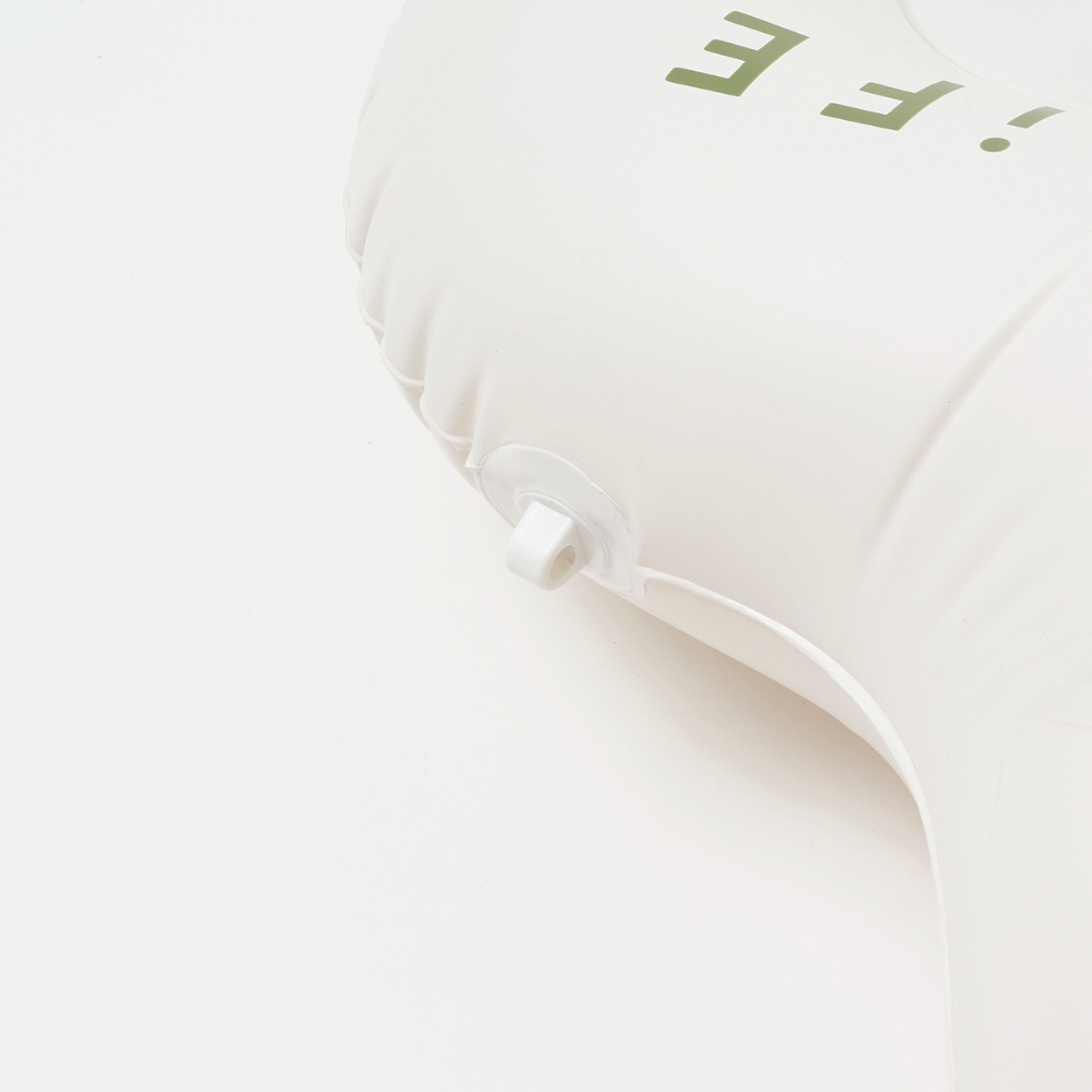 SUNNYLiFE Olive color inflatable Luxe Lie-On Float Camera