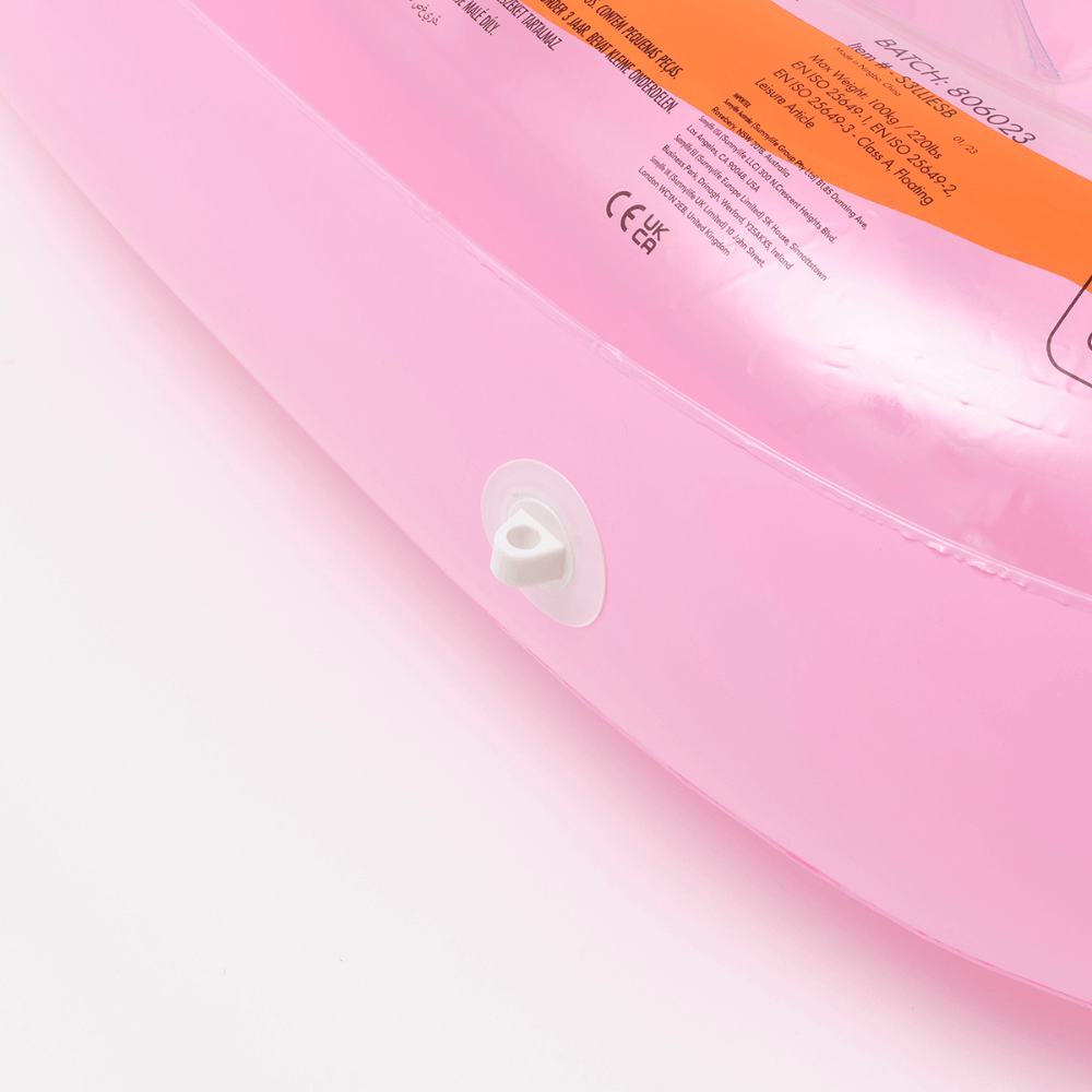 SUNNYLiFE inflatable Luxe Lie-On Float Strawberry Pink Berry - Pink