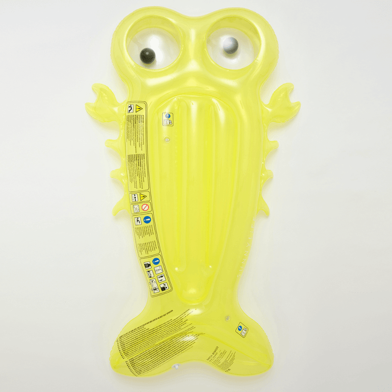 SUNNYLiFE inflatable Luxe Lie-On Float Sonny the Sea Creature - Yellow
