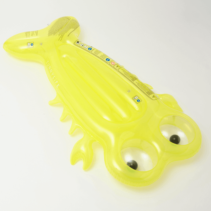 SUNNYLiFE inflatable Luxe Lie-On Float Sonny the Sea Creature - Yellow