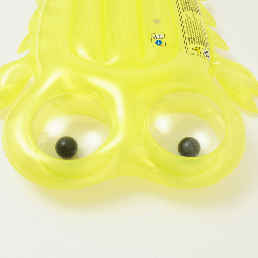 SUNNYLiFE inflatable Luxe Lie-On Float Sonny the Sea Creature - Yellow
