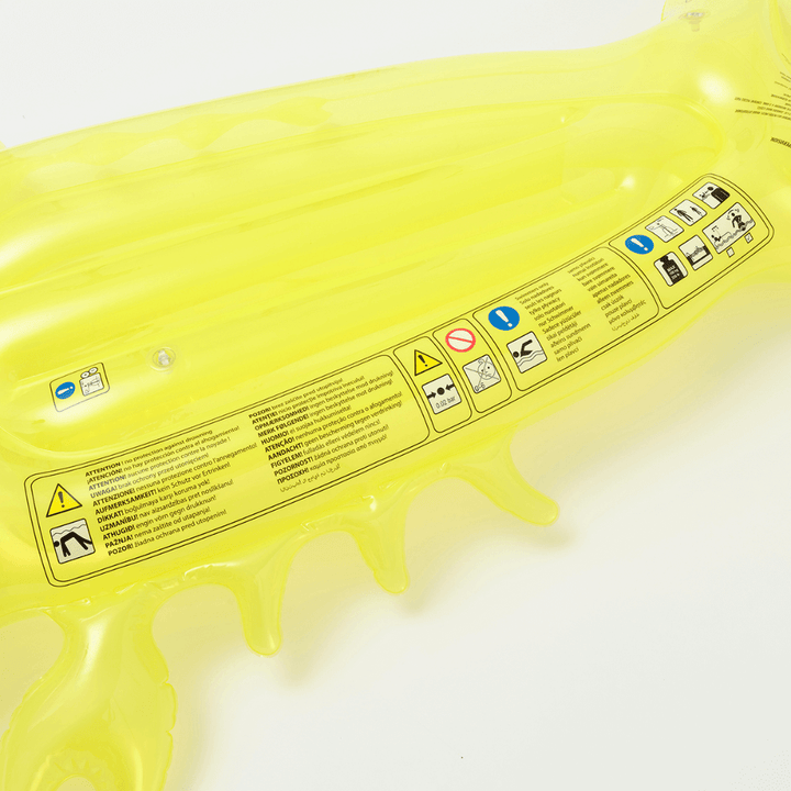 SUNNYLiFE inflatable Luxe Lie-On Float Sonny the Sea Creature - Yellow