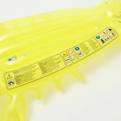 SUNNYLiFE inflatable Luxe Lie-On Float Sonny the Sea Creature - Yellow