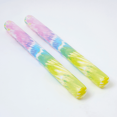SUNNYLiFE inflatable Pool Noodle Tie Dye Sorbet Set of 2 - Multicolor