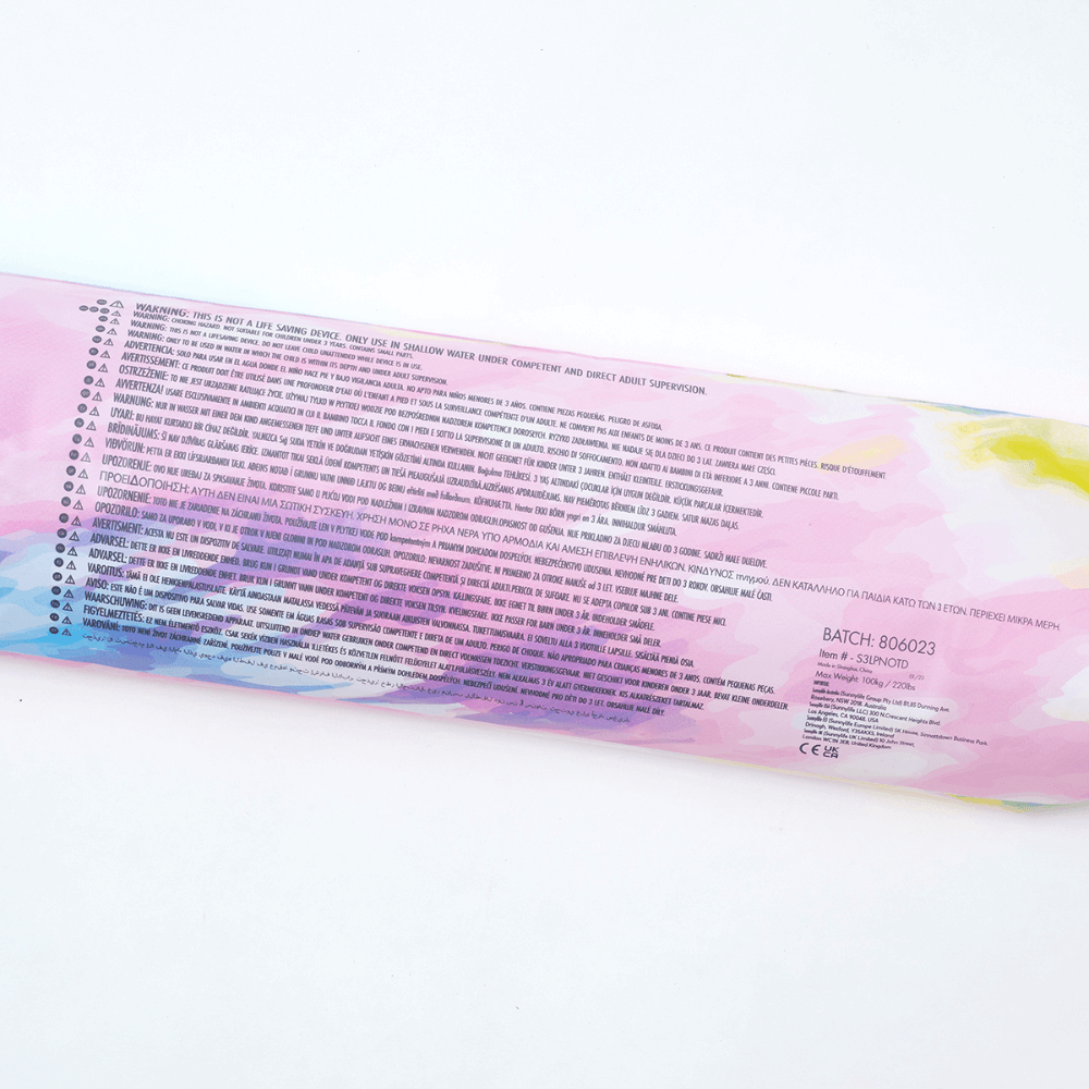 SUNNYLiFE inflatable Pool Noodle Tie Dye Sorbet Set of 2 - Multicolor