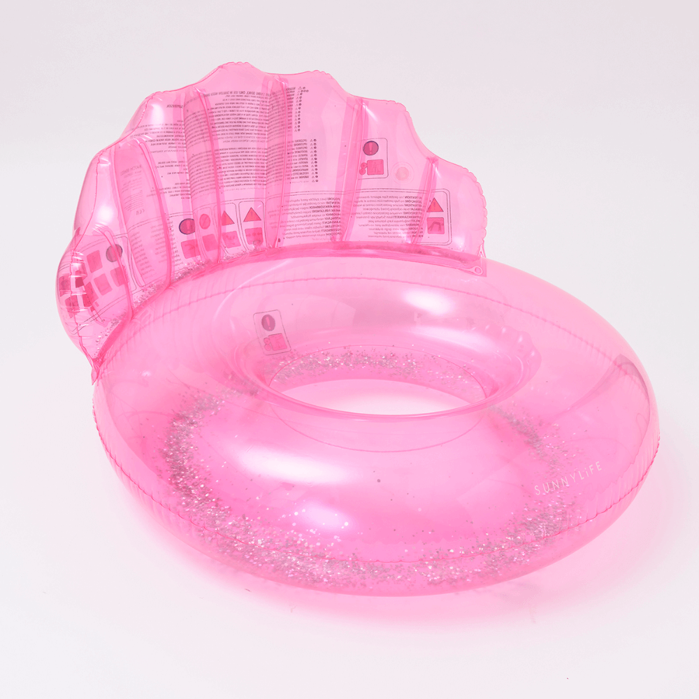 SUNNYLiFE inflatable Luxe Pool Ring Shell Bubblegum - Pink