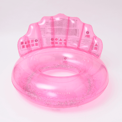 SUNNYLiFE inflatable Luxe Pool Ring Shell Bubblegum - Pink