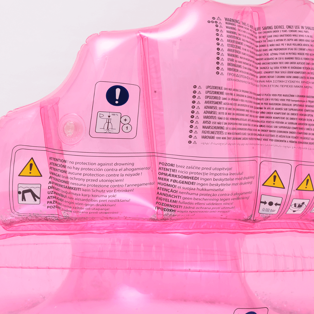 SUNNYLiFE inflatable Luxe Pool Ring Shell Bubblegum - Pink