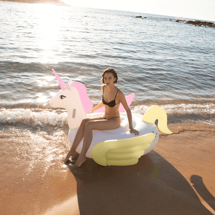 SUNNYLiFE inflatable Unicorn Luxe Ride-On Float - Pastel