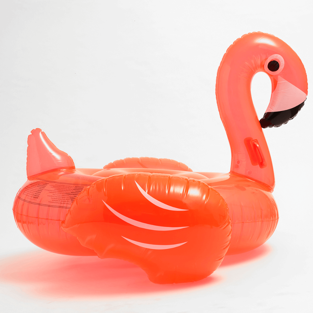 SUNNYLiFE inflatable Flamingo Luxe Ride-On Float Rosie Watermelon - Neon