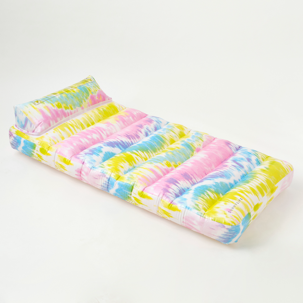 SUNNYLiFE Tie Dye color Lilo Lounger Sorbet